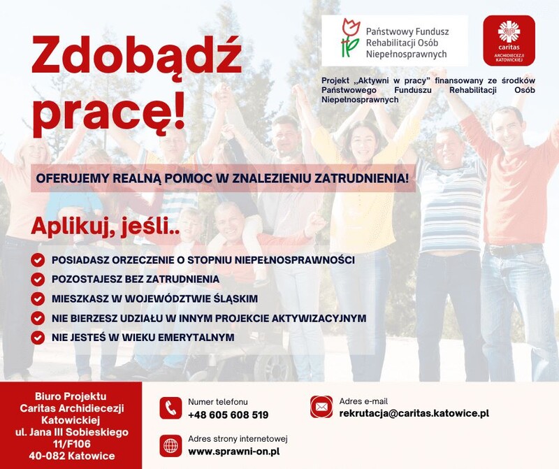 „Aktywni w pracy” – projekt wspierający zatrudnienie osób z niepełnosprawnościami