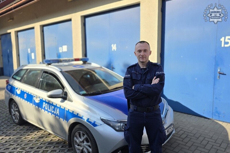 Czujność po służbie – policjant z Mysłowic zatrzymał poszukiwanego mężczyznę