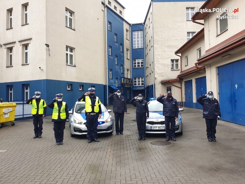 Mysłowiccy policjanci oddali hołd zastrzelonemu Koledze