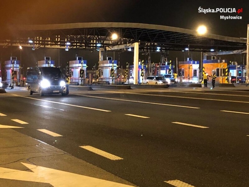 Policyjne kontrole na autostradzie A4