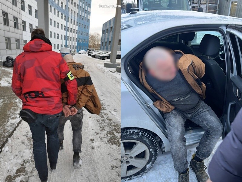 Poszukiwany 35-latek z Mysłowic zatrzymany. Spędzi 1,5 roku w więzieniu