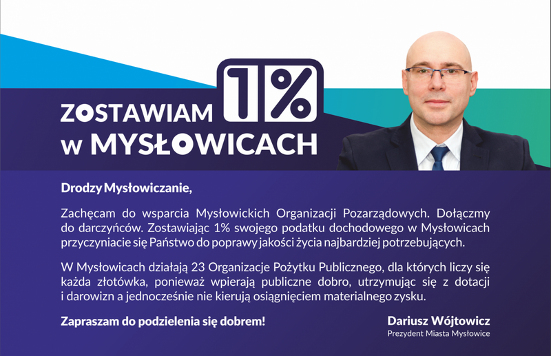 Przekaż swój 1% mysłowickim NGO!