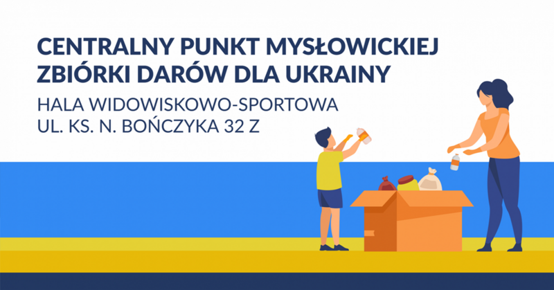 Zmiana godzin funkcjonowania Centralnego punktu zbiórki darów dla obywateli Ukrainy